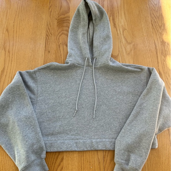 ALO Yoga Tops Alo Yoga Bae Hoodie Womens Medium Gray Cropped Boxy